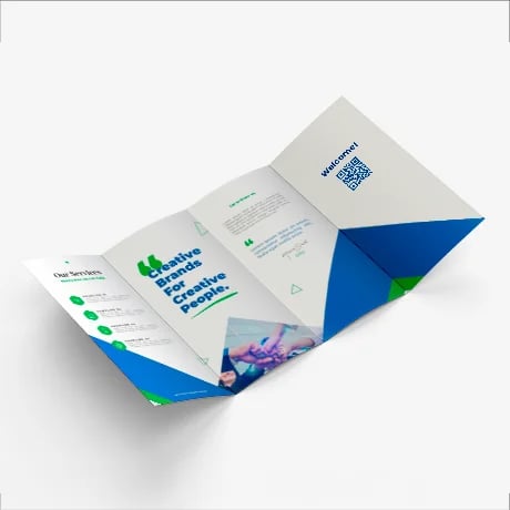 Dépliants 3 plis, portefeuille