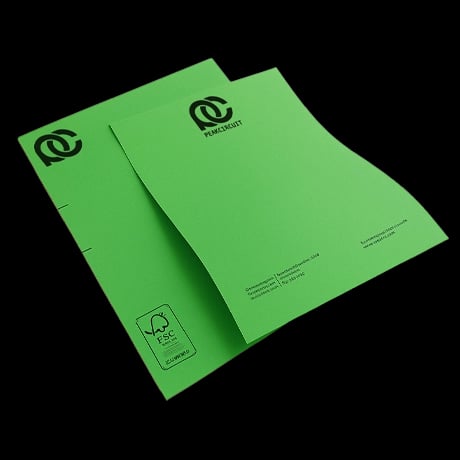 Papiers à lettre avec couleurs spéciales