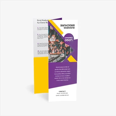 Folders met zigzag- en kruisvouw