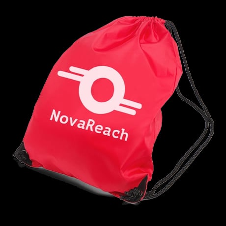 Sac à cordon basique en polyester personnalisé