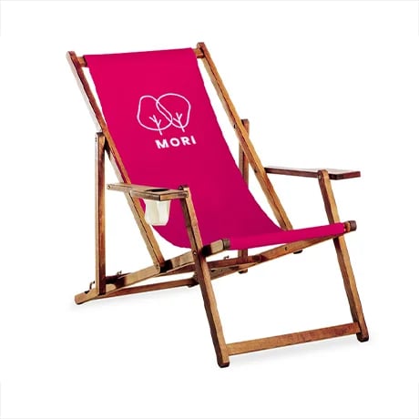 Gepersonaliseerde ligstoelen met armleuningen en bedrukking