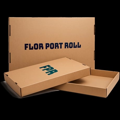 Boîte plate en carton avec couvercle pour envoi