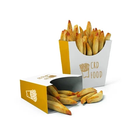 Pochettes à frites en papier pour une dégustation facile et sans dégâts