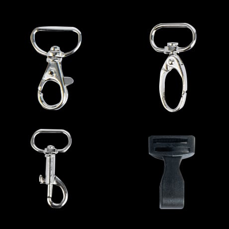 Lanyards met klikgesp en veiligheidssluiting