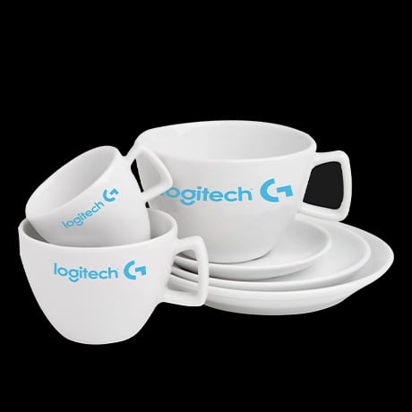 Tasse personnalisée avec soucoupe assortie