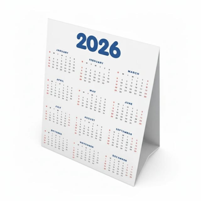 Calendriers de bureau en papier