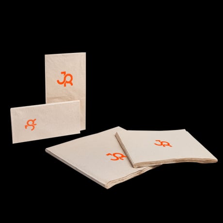Serviette recyclée personnalisée