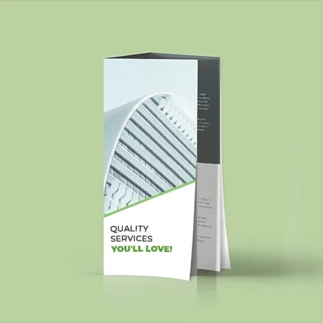 Folders met kruis- en wikkelvouw