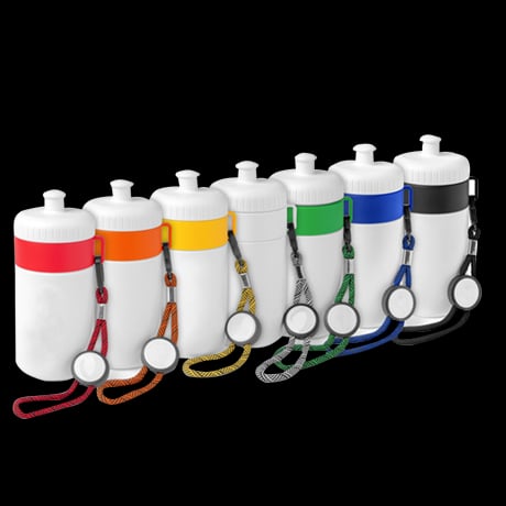 Bouteilles de sport avec bordure clorée