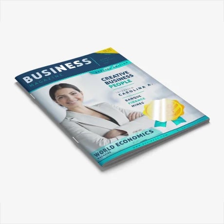 Magazines reliure par agrafage avec finition