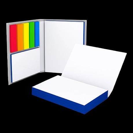 Bloc-notes adhésifs à bords colorés