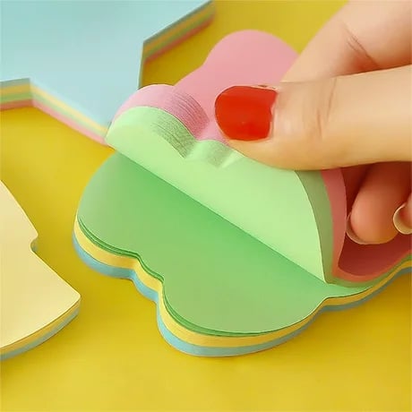 Bloc-notes adhésifs avec formes spéciales