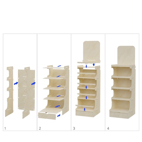 Présentoirs PDV en bois