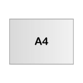 A4 (29,7 x 21 cm)