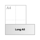 A5 long (29,7 x 10,5 cm)