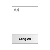A6 long (21 x 7,4 cm)
