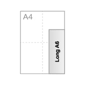 A6 long (7,4 x 21 cm)