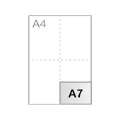 A7 (10,5 x 7,4 cm)