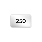 250 g glanzend gestreken papier