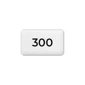 300 g gestreken mat