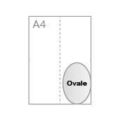 Ovaal 9,5 x 14,5 cm