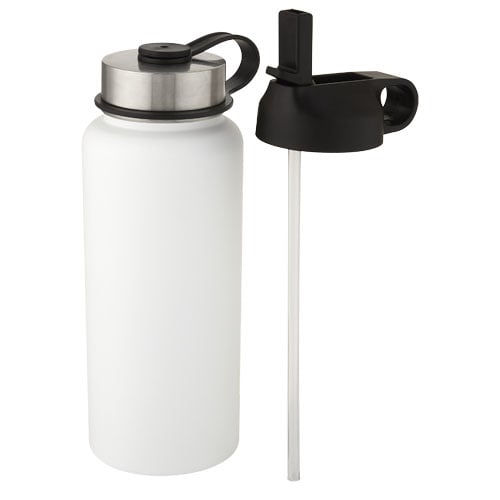 Supra 1 liter koper vacuüm geïsoleerde drinkfles met 2 deksels
