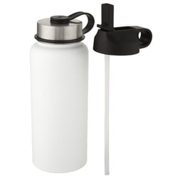 Supra 1 liter koper vacuüm geïsoleerde drinkfles met 2 deksels