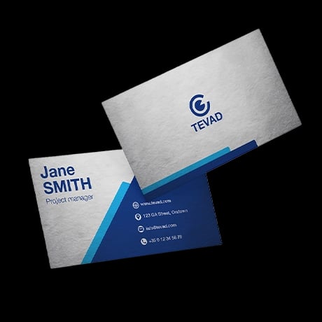 Carte de visite en matériau premium professionnel