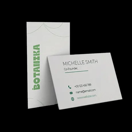 Carte de visite écologique en papier naturel recyclé