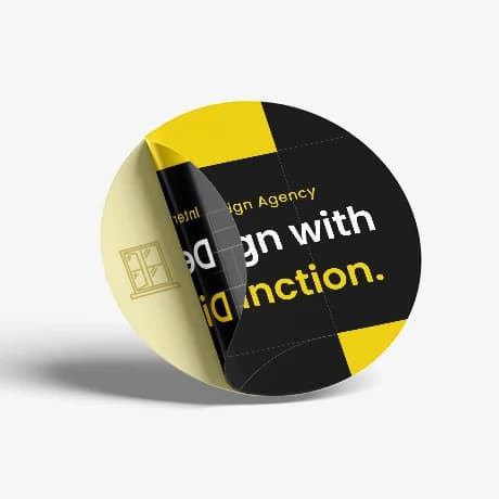 Gepersonaliseerde raamsticker met hoogwaardige bedrukking