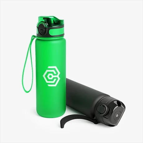 Bouteille de sport en Tritan personnalisée avec logo